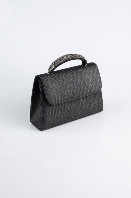 Sac De Soirée Luxe Noir-Platine SH844