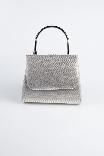 Sac de Soirée Luxe A motifs Platine SH842