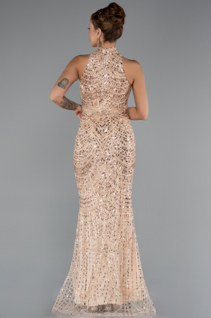 Robe De Soirée Longue Or ABU4791