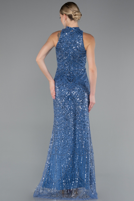 Robe De Soirée Longue Indigo ABU4791