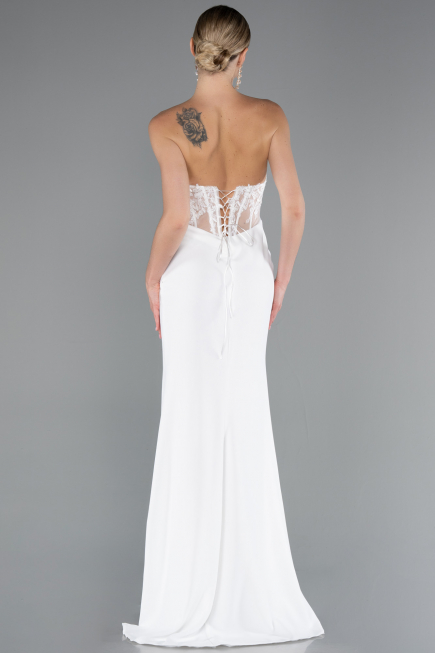 Robe De Soirée Longue Blanc ABU5001