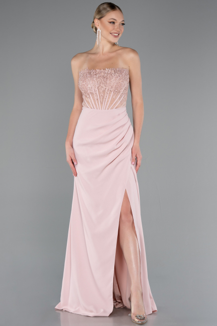 Robe De Soirée Longue Poudre ABU5001