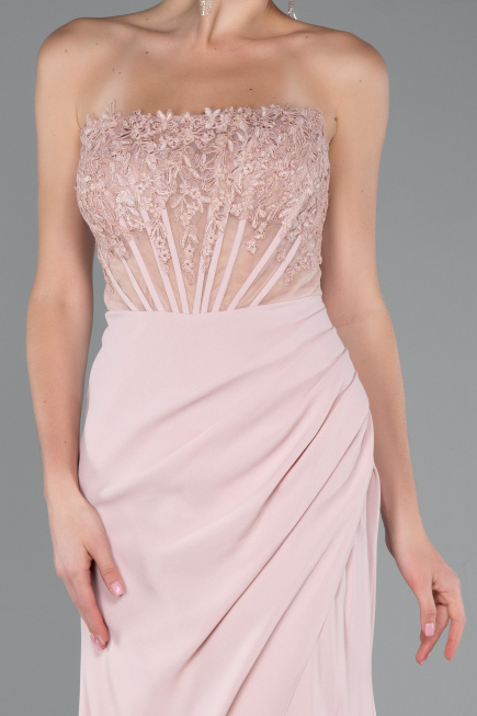Robe De Soirée Longue Poudre ABU5001