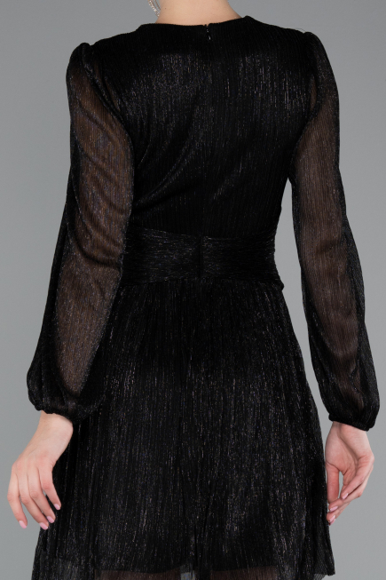 Robe de Cérémonie Courte Noir ABK2376