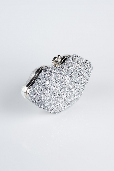 Sac de Soirée Luxe Plâtre Argent SH831