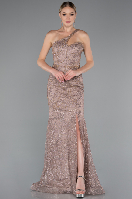 Robe De Soirée Longue Cuivre ABU4697