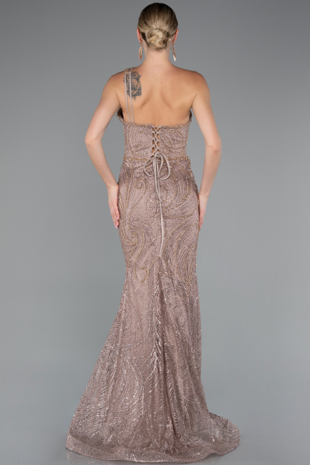 Robe De Soirée Longue Cuivre ABU4697