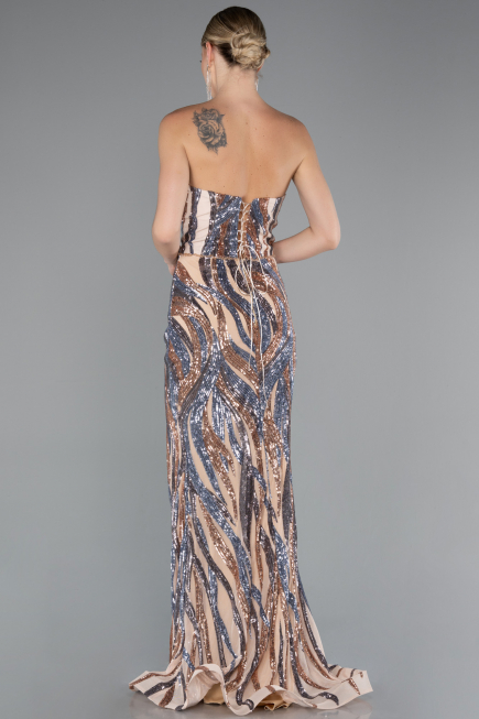 Robe de Soirée Longue Or ABU5024