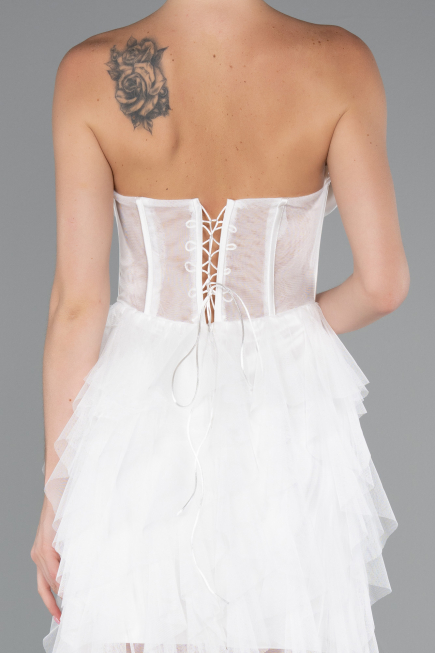 Robe de Soirée Longue Blanc ABU5071