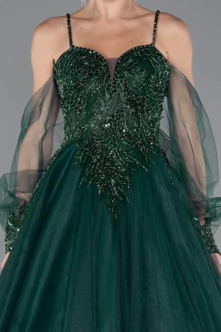 Haute Couture Longue Émeraude ABU2789
