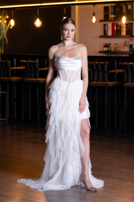 Robe de Soirée Longue Blanc ABU5071