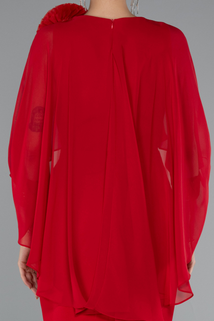 Robe de Cérémonie Midi Rouge ABK2382