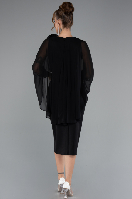 Robe de Cérémonie Midi Noir ABK2382