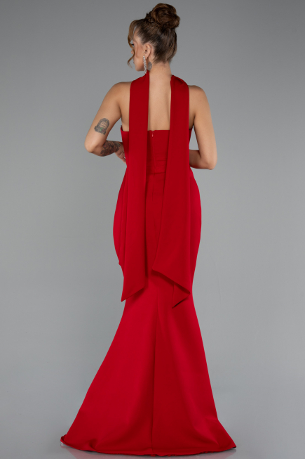 Robe de Soirée Longue Rouge ABU5097