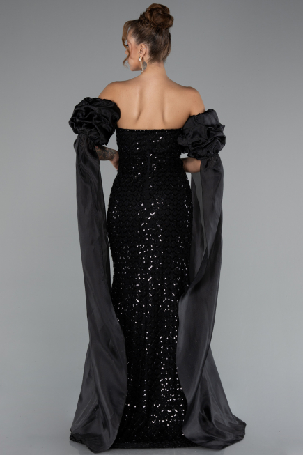 Robe de Soirée Longue Noir ABU5100