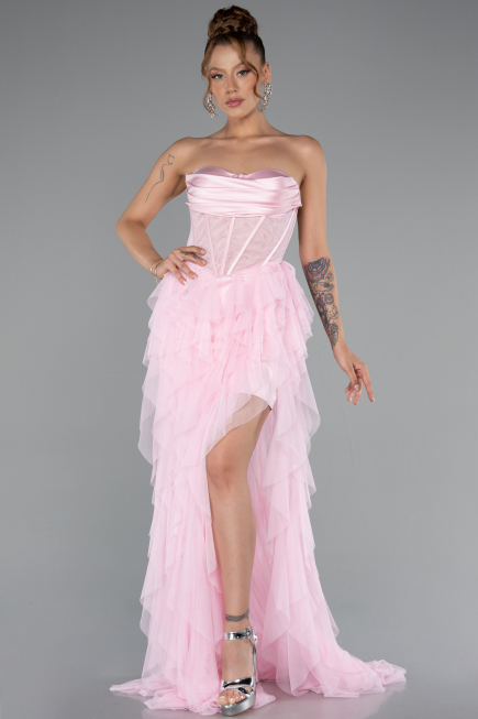Robe De Soirée Longue Poudre ABU5071