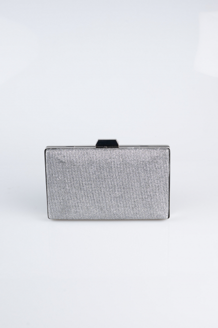 Sac de Soirée Luxe Argenté Platine SH801