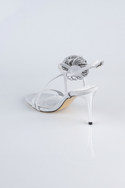 Chaussure de soirée Satin Argent AB1144