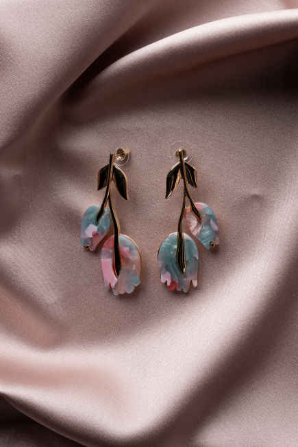 Boucle d'Oreille Menthe BJ1010