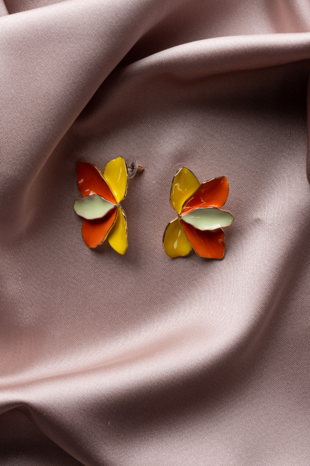 Boucle d'Oreille Orange BJ1032