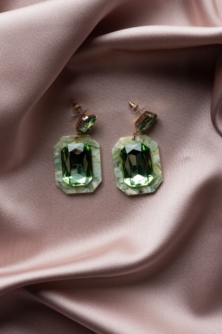 Boucle d'Oreille Menthe BJ1037
