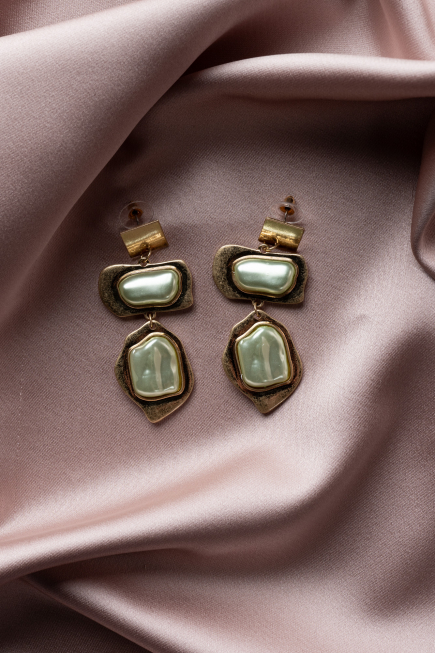 Boucle d'Oreille Menthe BJ1043
