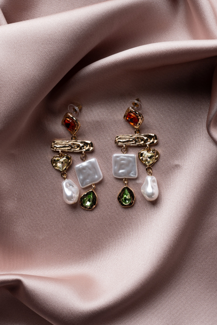 Boucle d'Oreille Multicolore BJ1049