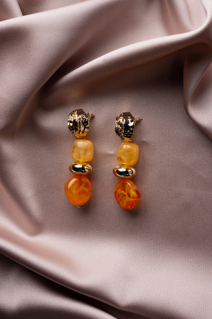 Boucle d'Oreille Orange BJ1070