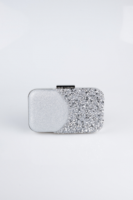 Sac de Soirée Luxe Argent V604