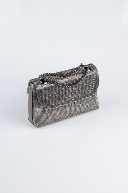 Sac de Soirée Luxe Plâtre Platine V934