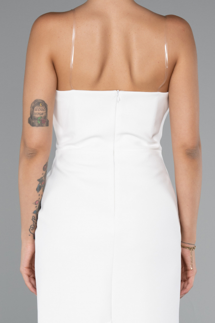 Robe de Cérémonie Courte Blanc ABK2362