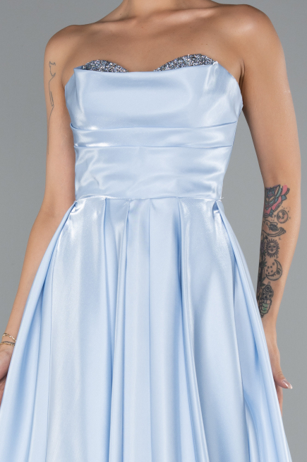 Robe De Soirée Longue Bleu clair ABU4846