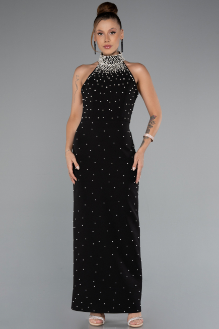 Robe de Soirée Midi Noir ABK2399
