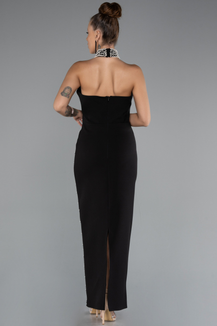 Robe de Soirée Midi Noir ABK2399