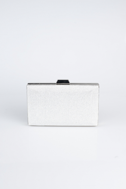 Sac De Soirée Luxe Argenté Argent SH801