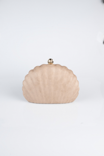 Sac De Soirée Luxe Couleur Daim Vison KC180
