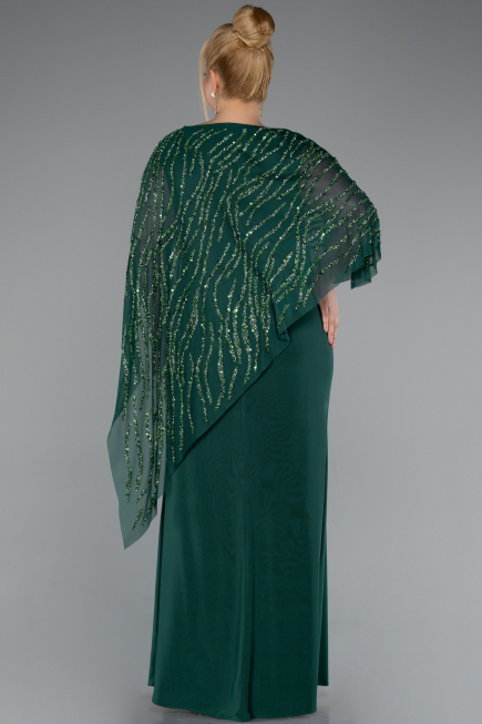 Robe Grande Taille Longue Émeraude ABU5158