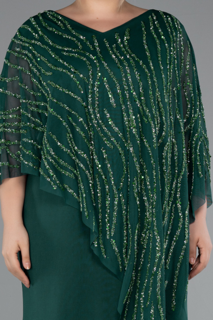 Robe Grande Taille Longue Émeraude ABU5158