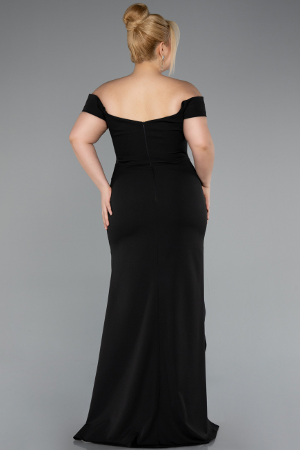 Robe De Soirée Grande Taille Longue Noir ABU5156
