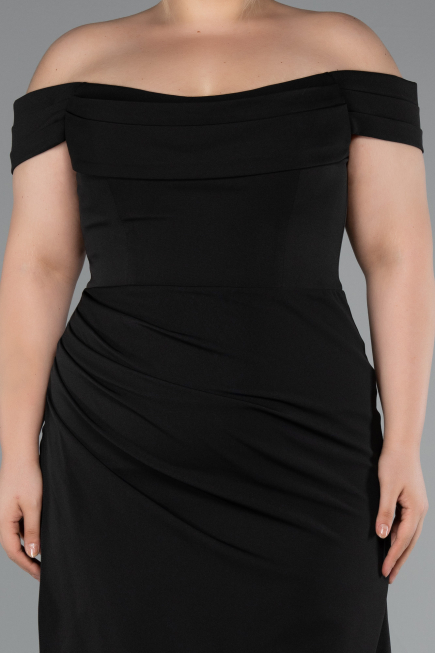 Robe De Soirée Grande Taille Longue Noir ABU5156