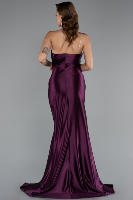 Robe de Soirée Longue Couleur Cerise ABU5022