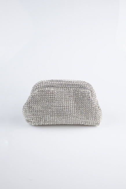 Sac de Soirée Swarovski Argent MN976