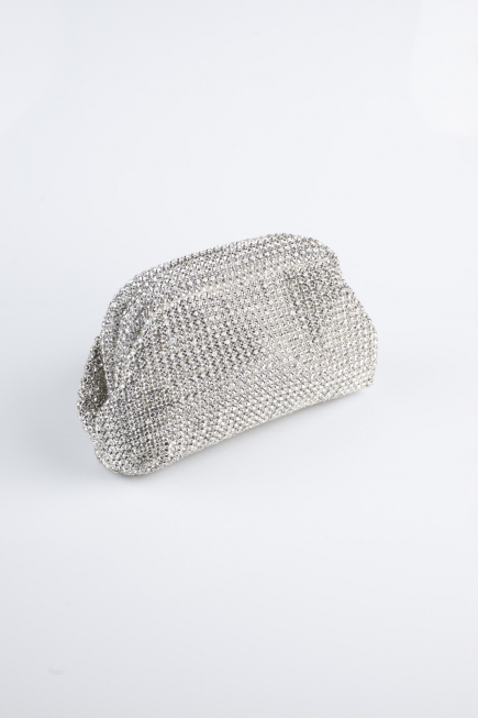 Sac de Soirée Swarovski Argent MN976