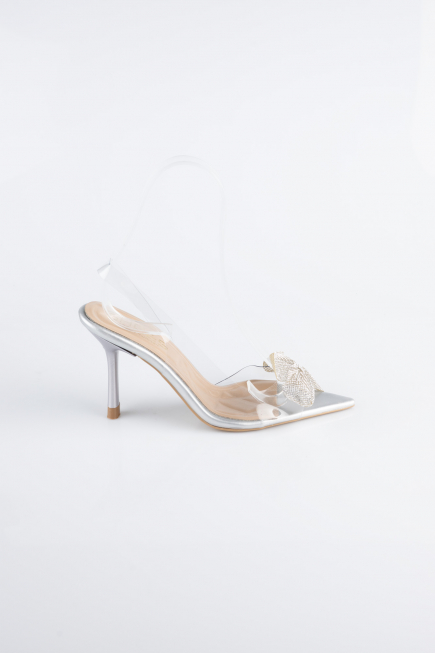 Chaussure de soirée Cuir Argent AB1145
