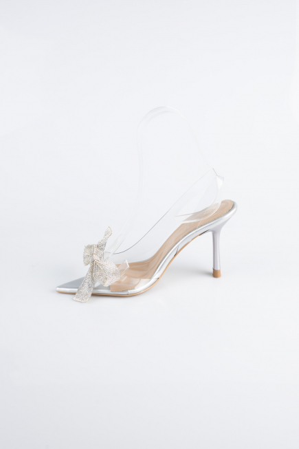 Chaussure de soirée Cuir Argent AB1145