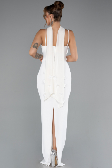 Robe de Soirée Longue Blanc ABU5181