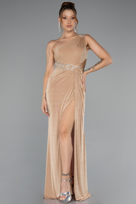Robe de Soirée Longue Or ABU4599