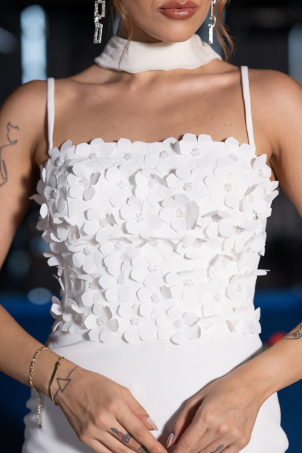 Robe de Soirée Longue Blanc ABU5181
