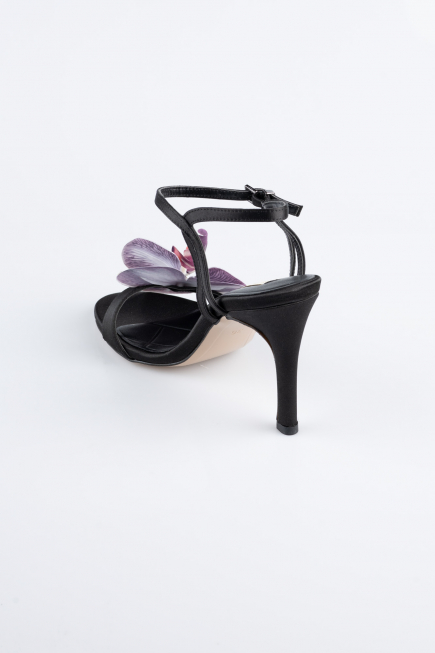 Chaussure de soirée Satin Noir AB1151
