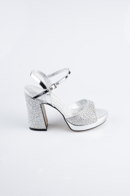 Chaussure de soirée Perlé Argent AB1154